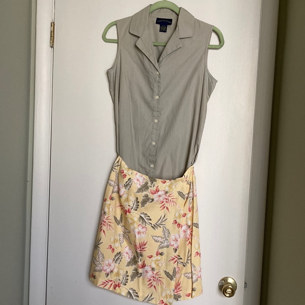 CHARTER CLUB shirt and skirt set. Size 6